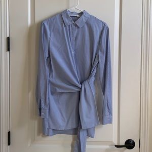 Collared shirt with beautiful embroidered florals